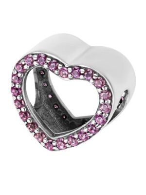 Zawieszka srebrna z cyrkoniami - serce - Elemento Z45140I