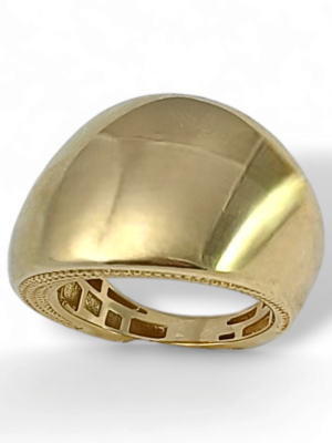 Złoty pierścionek idealny na walentynki rocznice na elegancką okazje pr 585