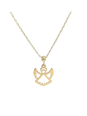 Złota celebrytka z zawieszką aniołka pr.585