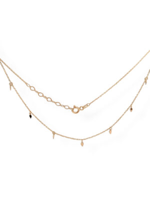 Złota celebrytka z zawieszkami pr.585