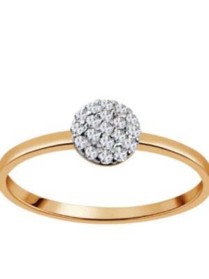 Pierścionek złoty z cyrkoniami VERONA EB20232