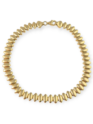 Złota, subtelna bransoletka pr.585