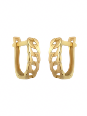 Złote kolczyki z angielskim zapięciem Au 585