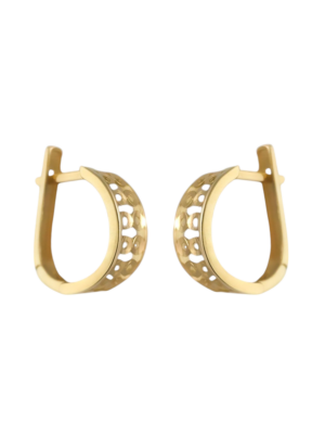 Złote kolczyki na angielskim zapięciu Au 585