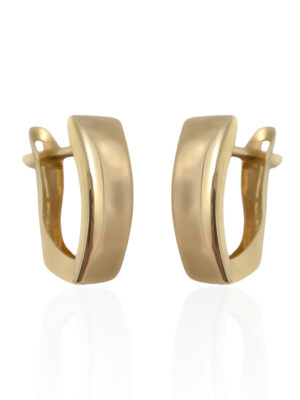 Złote, klasyczne kolczyki z angielskim zapięciem pr.585