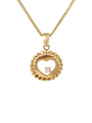 Złota zawieszka z cyrkonią pr.585