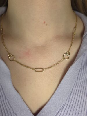 Złoty naszyjnik pr.585 DALL'ACQUA F5/NU/N14196 CO247550