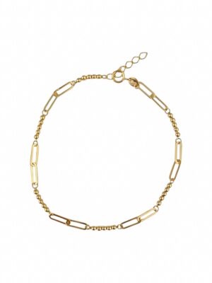 Złota, subtelna bransoletka pr.585