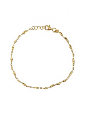 Złota, spiralna bransoletka pr.585