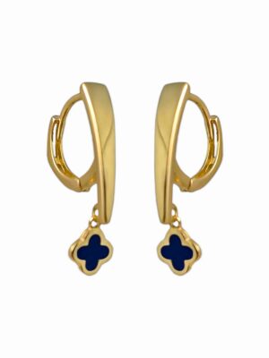 Złote kolczyki z koniczynką pr.585