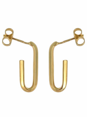 Złote kolczyki, prostokąty na sztyft pr.585 DALL'ACQUA D6/NU/014348