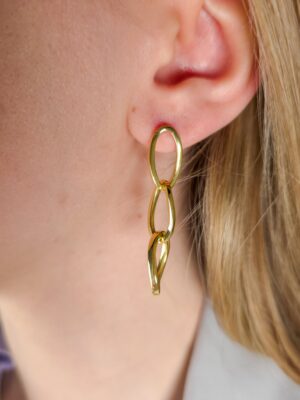 Złote, długie kolczyki pr.585 na sztyft DALL'ACQUA C9/ZO/2550 OR214870