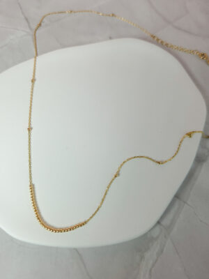 Złota, celebrytka z kulkami pr.585