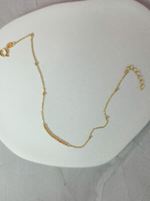 Złota bransoletka z kulkami pr.585