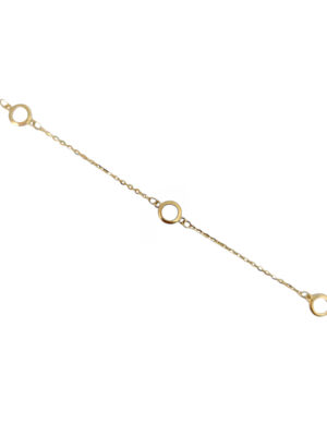 Złota bransoletka z kółkami pr.585