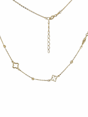 Złota celebrytka z koniczynkami pr.585