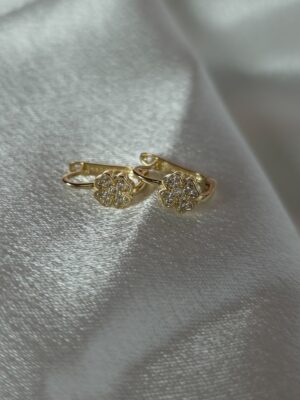 Złote kolczyki koniczyny pr.585