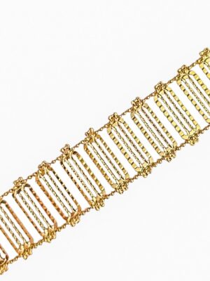 Złota, szeroka, elegancka bransoletka DALL'ACQUA pr.585