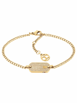 Bransoletka Tommy Hilfiger 2780864 – Złocona stal nierdzewna z kryształkami