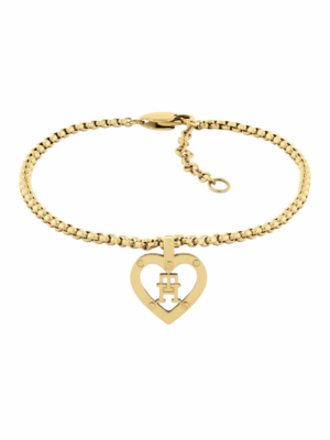 Bransoletka Tommy Hilfiger 2780869 – Złocona stal nierdzewna z elementami ozdobnymi