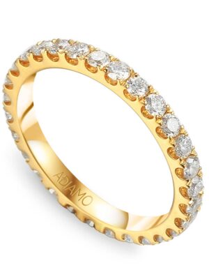 Obrączka z diamentami laboratoryjnymi R79366 Y Adiamo