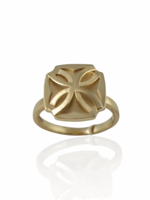 Złoty pierścionek, kwadrat DALL'ACQUA AN258860