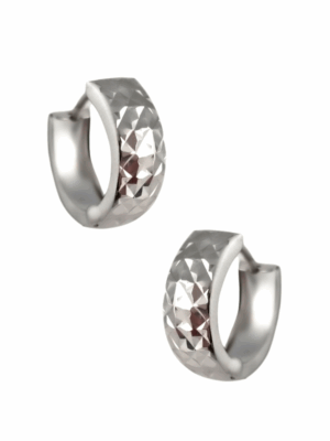 Kolczyki koła z białego złota pr.585