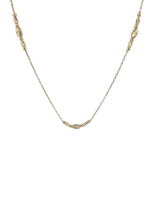 Złota celebrytka z diamentowanymi kulkami pr 585