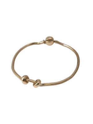 Złota bransoletka na zawieszki pr.585