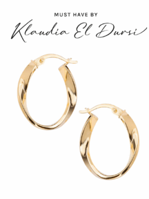 Kolczyki złote - koła VERONA JZ18892