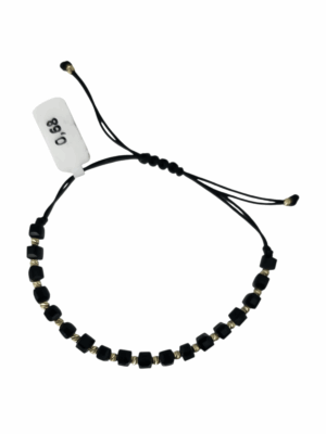 Bransoletka na sznurku ze złotymi kuleczkami pr.585