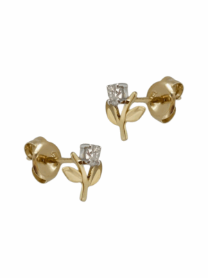 Złote kolczyki z diamentami VERONA 19943