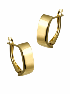 Złote kolczyki z angielskim zapięciem pr.585