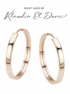 Kolczyki złote - koła JZ16424 VERONA