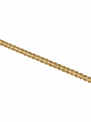 Złota bransoletka przeplatana pr.585