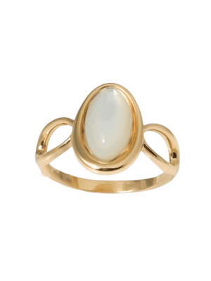 Złoty pierścionek z masą perłową DALL'ACQUA pr.585