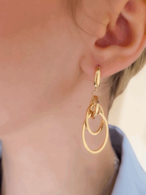 Złote kolczyki DALL'ACQUA OR259373