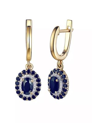 Kolczyki z szafirami i diamentami Adiamo E71860 Y A SA