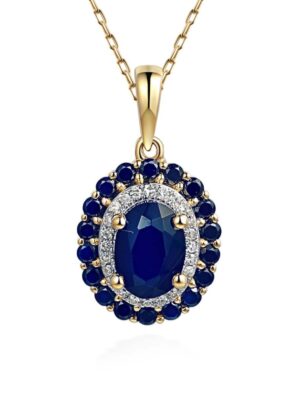 Zawieszka z szafirami i diamentami ADIAMO P71860 Y SA