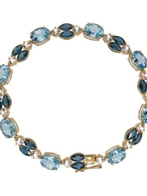 Złota Bransoletka z topazami Verona 18812T