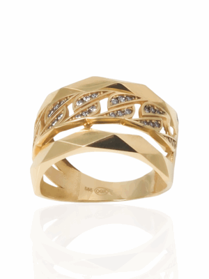 Złoty pierścionek pr.585