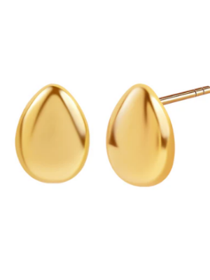 Kolczyki srebrne pozłacane - krople Verona KS54791