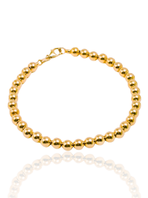 Złota bransoletka kulki pr.585