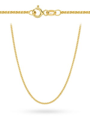 Łańcuszek złoty pr. 585 - splot lisi ogon 50 cm, Gramatura: 3.20