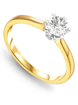 Pierścionek z diamentem laboratoryjnym R39803