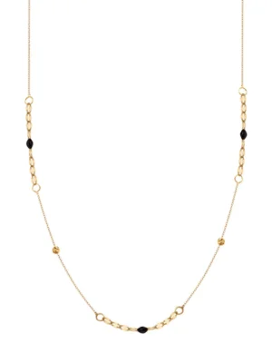 Naszyjnik złoty z emalią CL19125