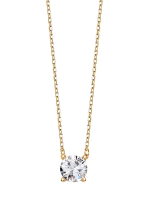 Naszyjnik złoty z cyrkonią NX19371