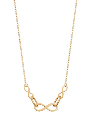 Naszyjnik złoty - nieskończoność NX19621