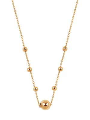 Naszyjnik złoty - kulki NX20571