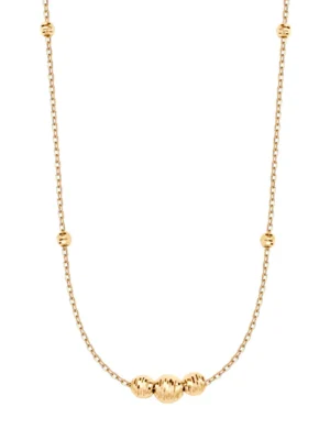 Naszyjnik złoty - kulki  NX21090